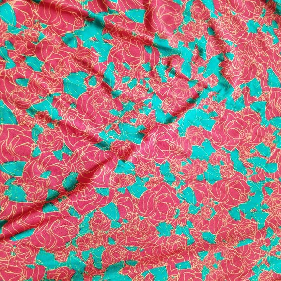 Lularoe Multi Color Abstract Flowers Print Maxi - Picture 3 of 4